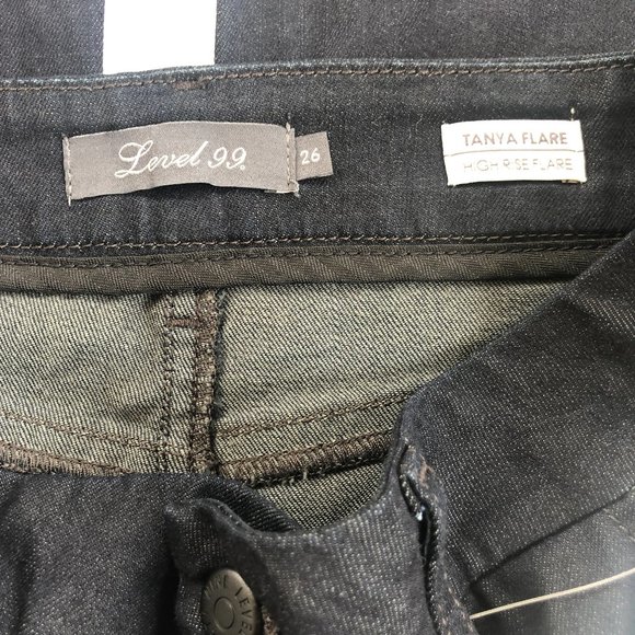 Anthropologie Level 99 Tanya High Rise Flare - Picture 6 of 9